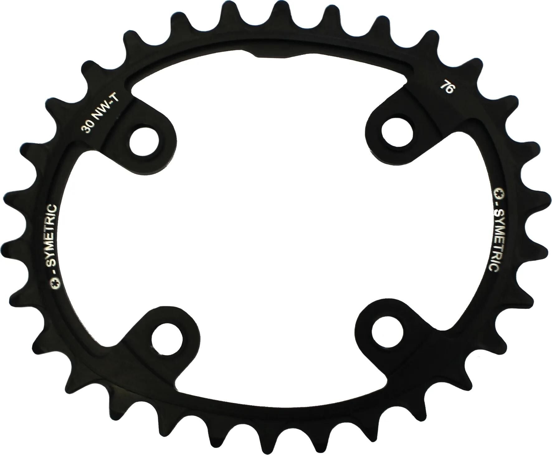O.Symetrischer Kettenring 32T Alu Schwarz