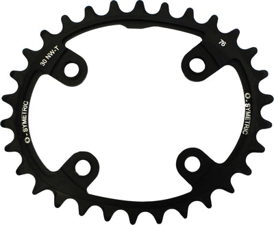 O.Symetrischer Kettenring 32T Alu Schwarz
