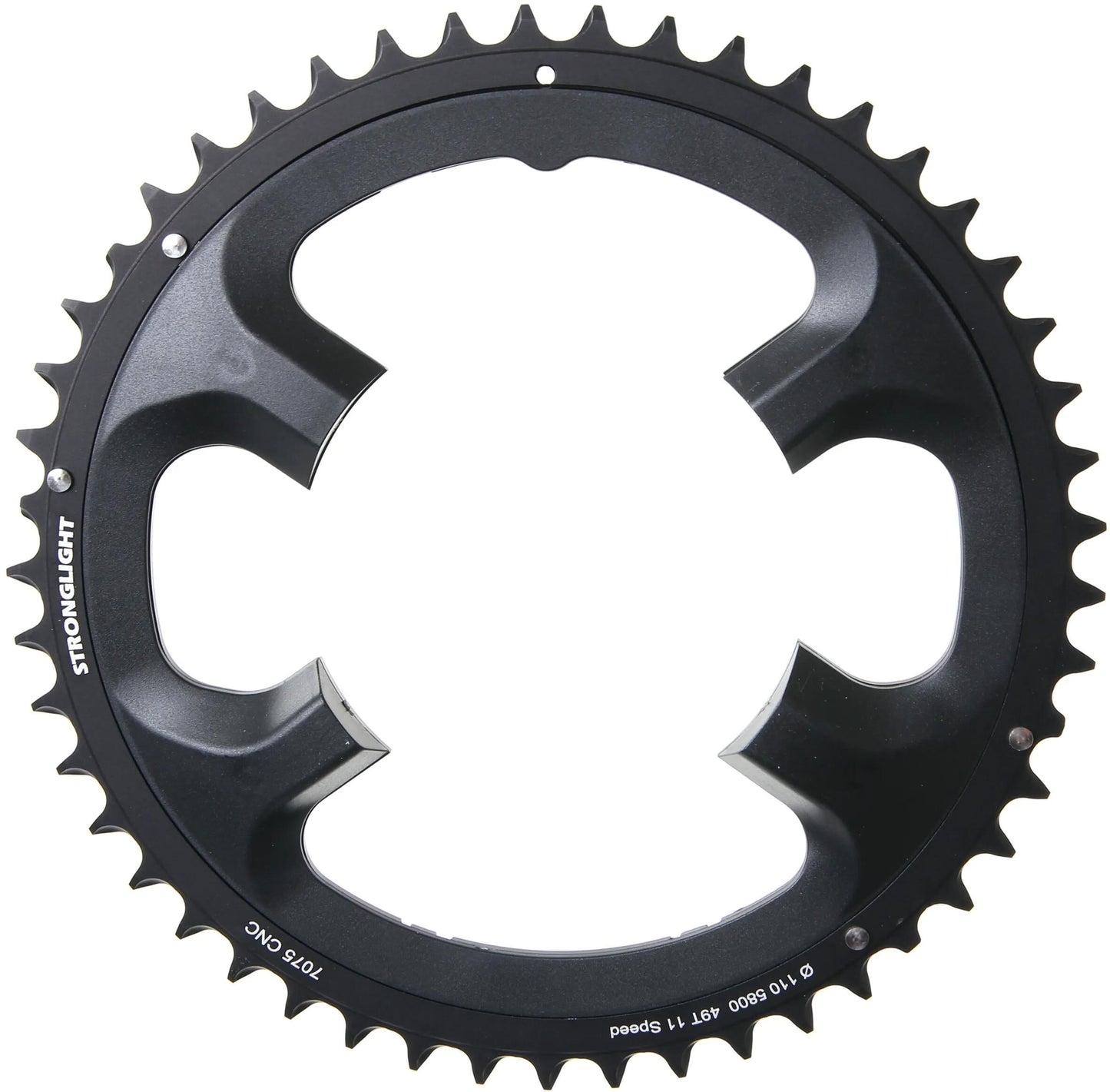Stronglight Chain Ring Stronl. 49t äußere Alu Schwarz