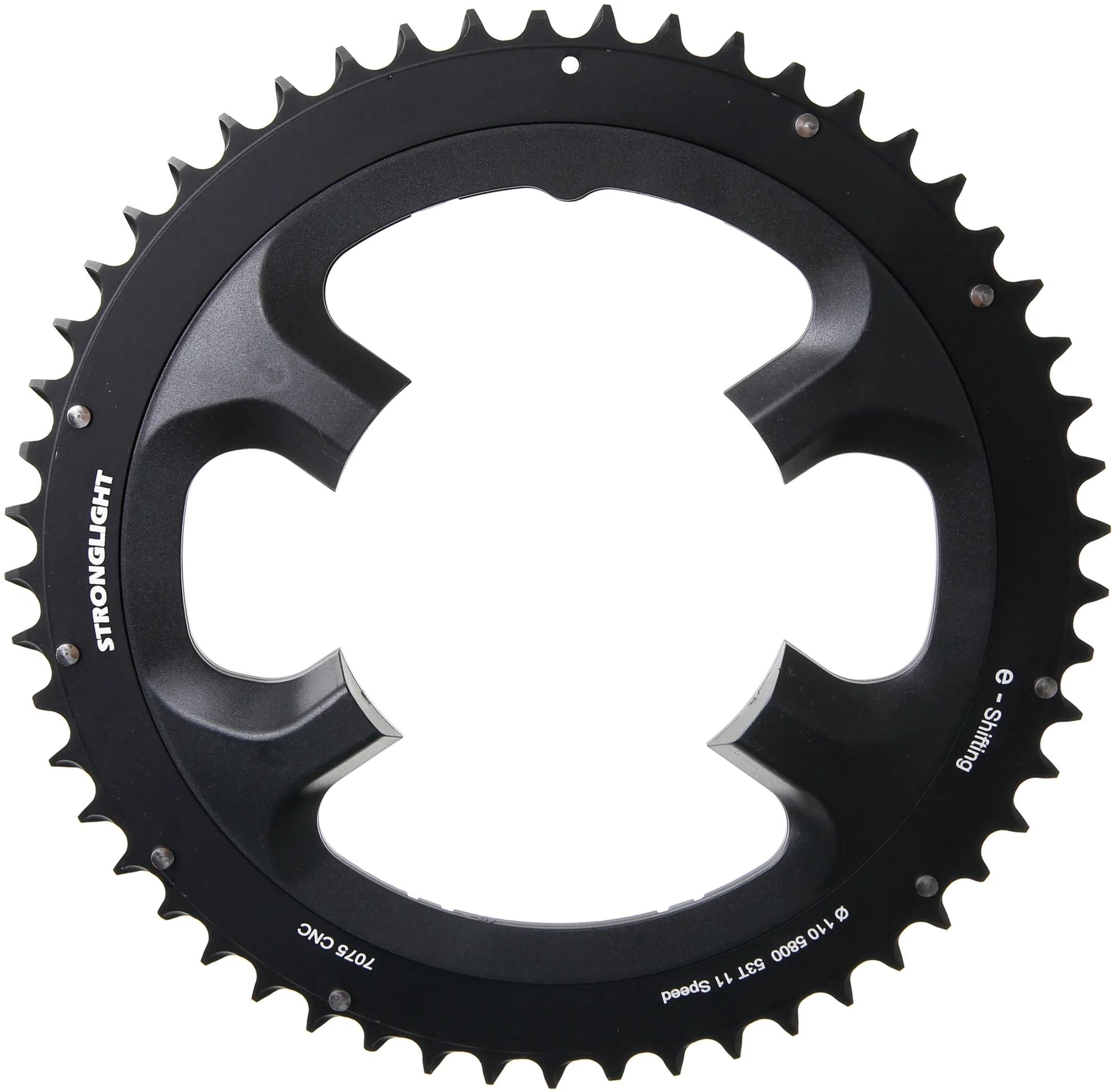 Stronglight Chain Ring Stronl. 53T äußere Alu Schwarz