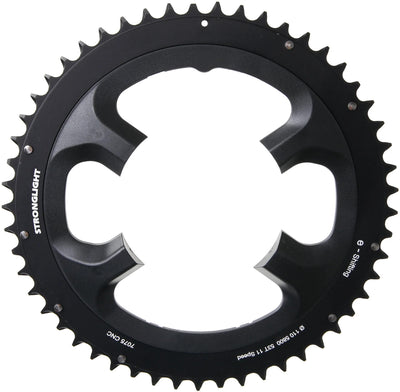 Stronglight Chain Ring Stronl. 53T äußere Alu Schwarz