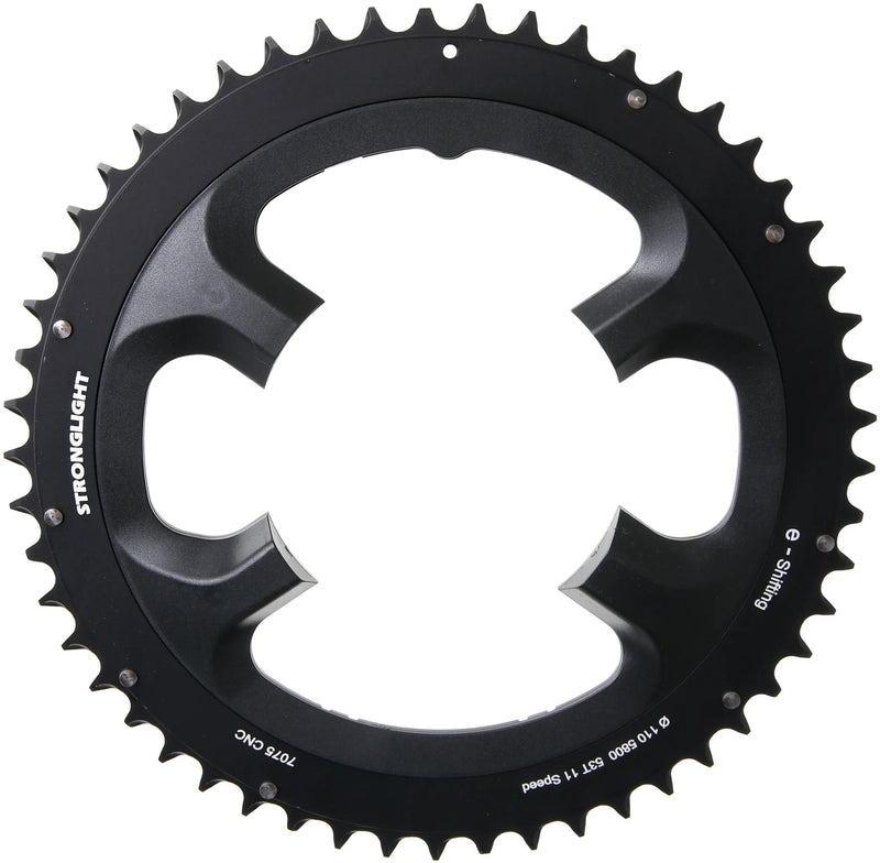 Stronglight Chain Ring Stronl. 53T äußere Alu Schwarz