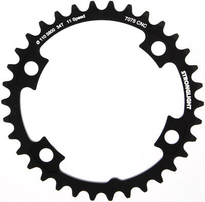 Stronglight Chain Ring Stronl. 34T Inner Alu Black