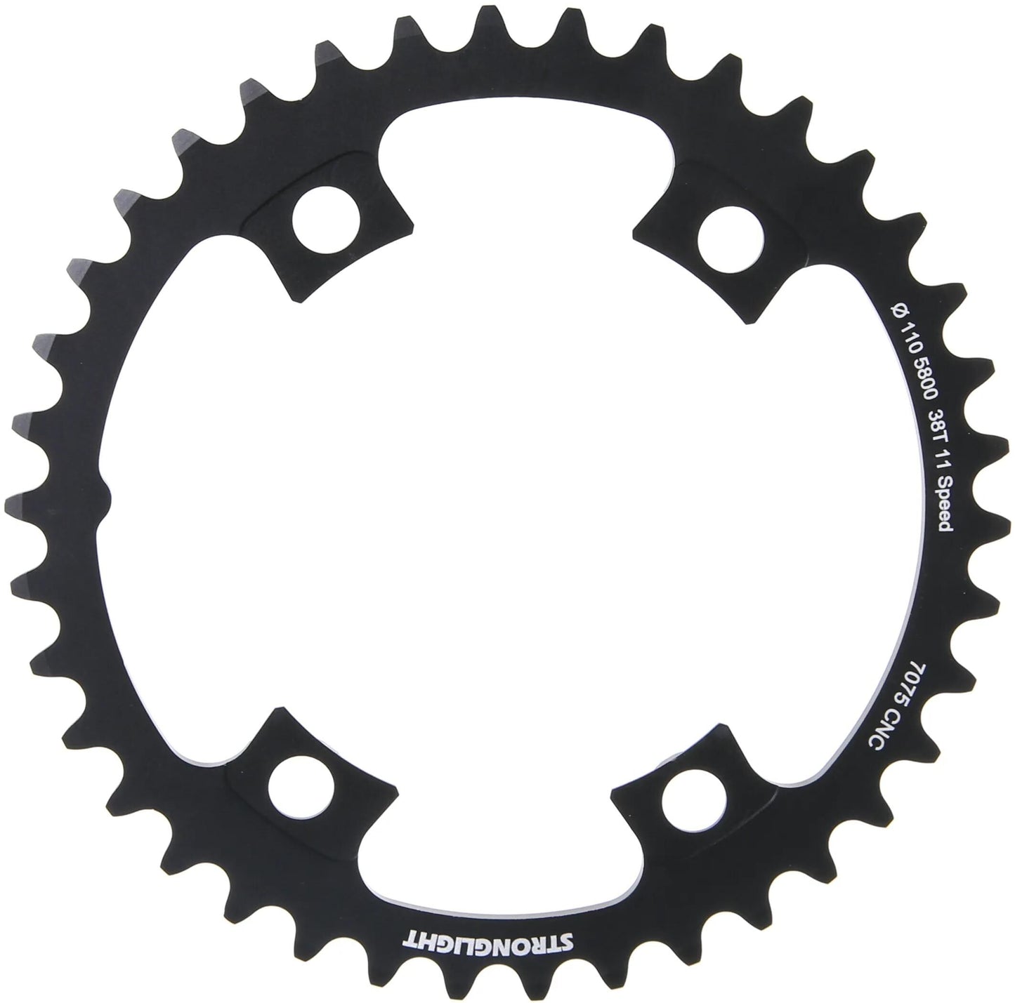 Stronglight Chain Ring Stronl. 38T Inner Alu Black