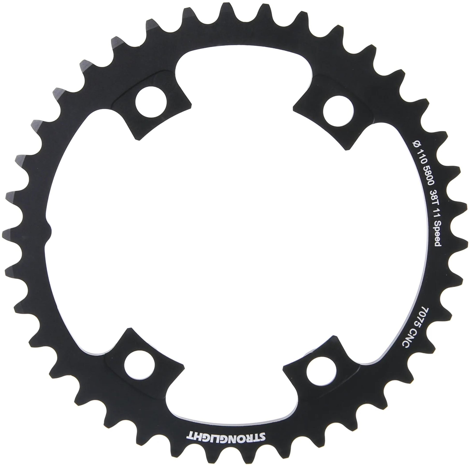 Stronglight Chain Ring Stronl. 38T Inner Alu Black