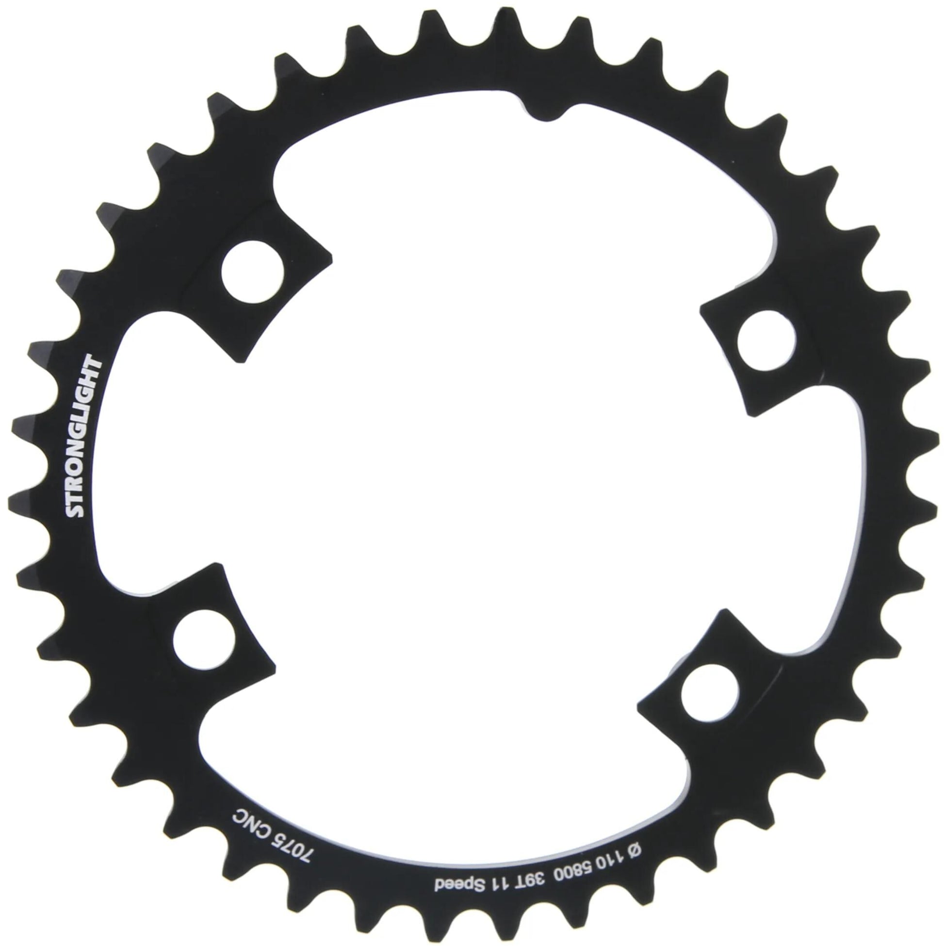 Stronglight Chain Ring Stronl. 39T Inner Alu Black