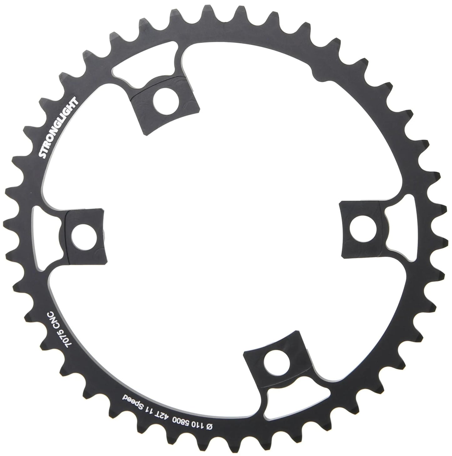 Stronglight Chain Ring Stronl. 42T Inner Alu Black
