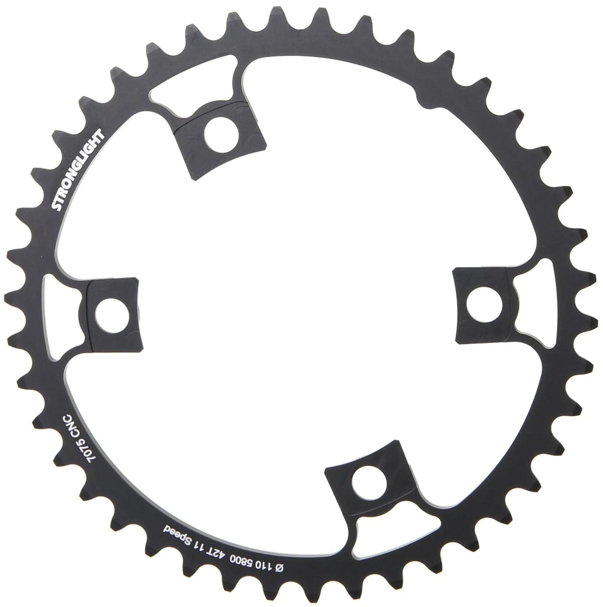 Stronglight Chain Ring Stronl. 42T Inner Alu Black
