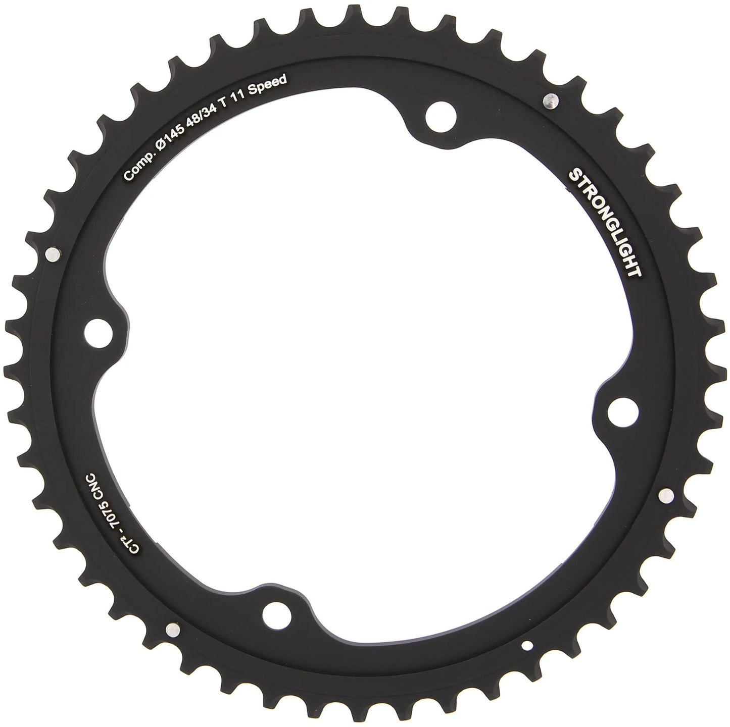 Stronglight Chain Ring Stronl. CT2 48T Outer Cer.-tefl.coat.
