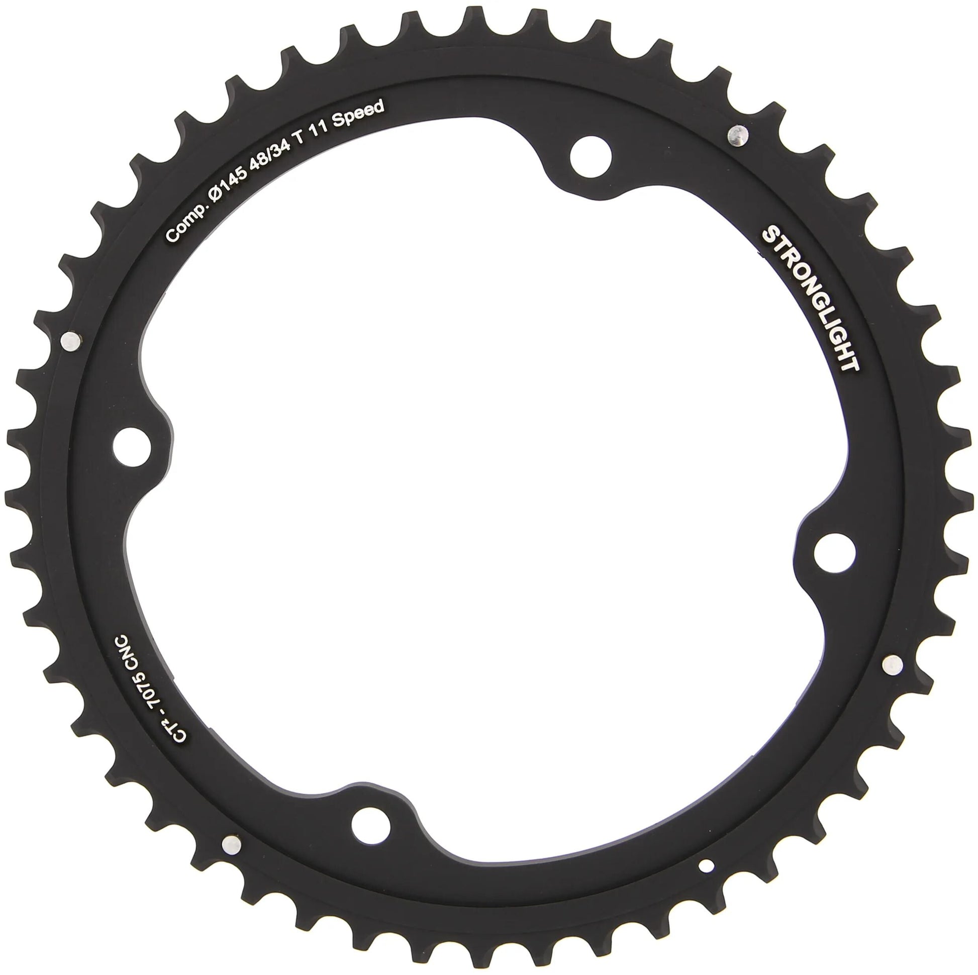 Stronglight Chain Ring Stronl. CT2 48T Outer Cer.-tefl.coat.