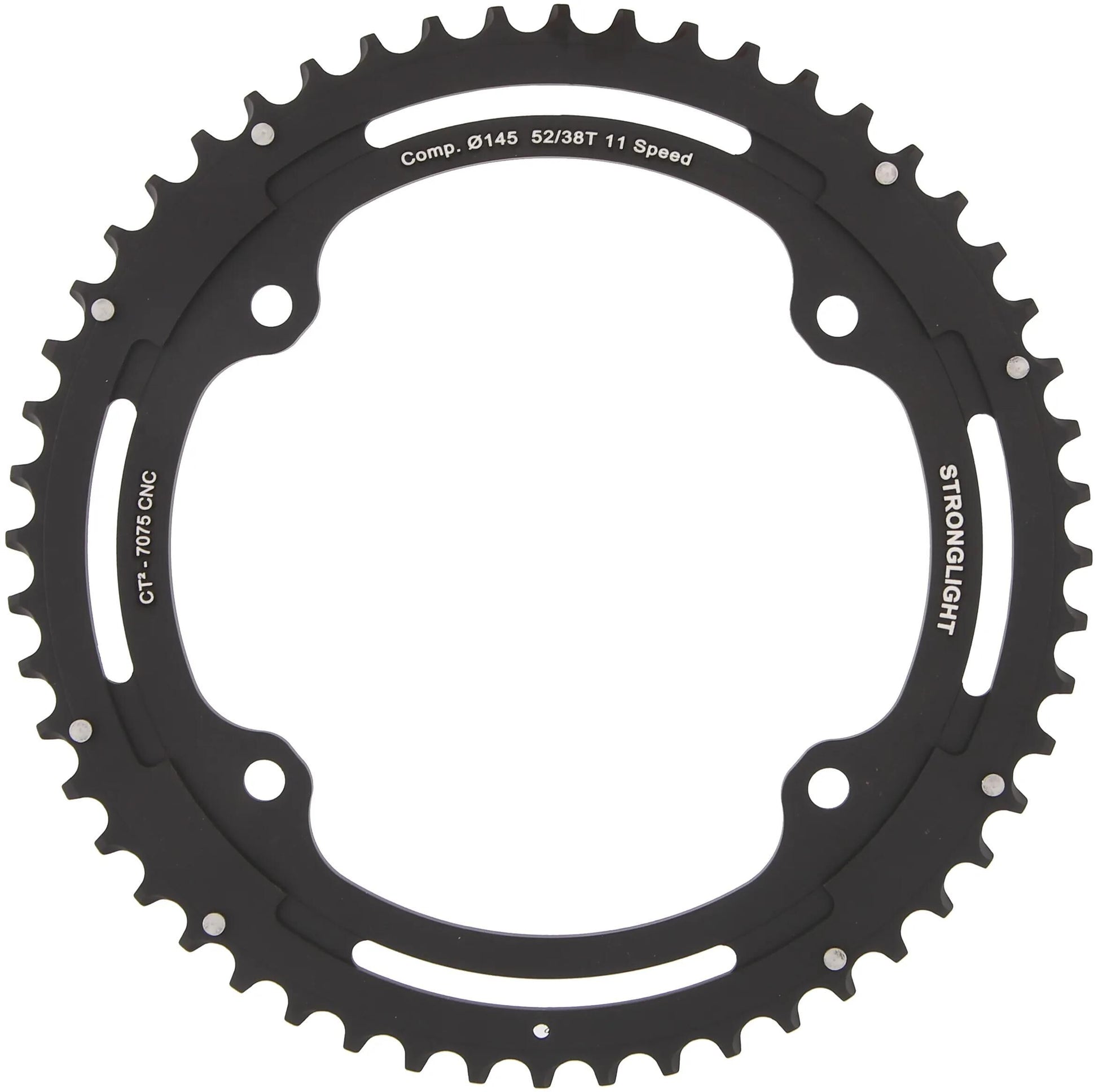 Stronglight Chain Ring Stronl. CT2 52T Outer Cer.-tefl.coat.