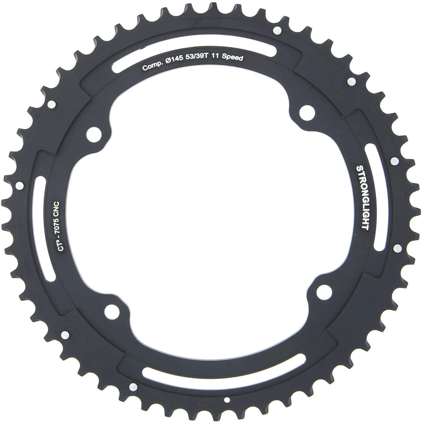 Stronglight Chain Ring Stronl. CT2 53T Outer Cer.-tefl.coat.