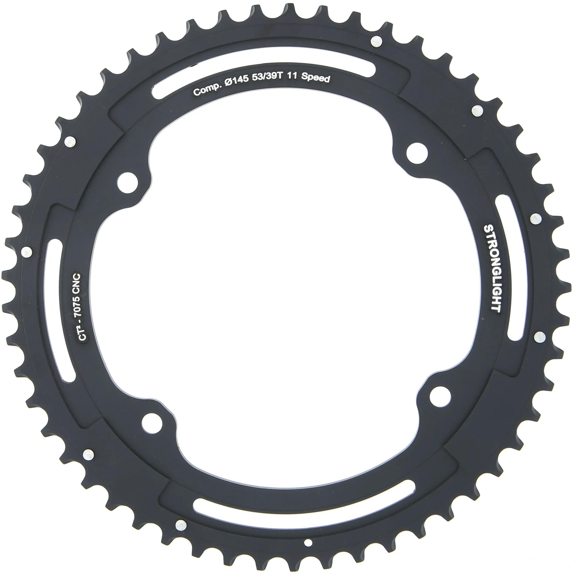 Stronglight Chain Ring Stronl. CT2 53T Outer Cer.-tefl.coat.