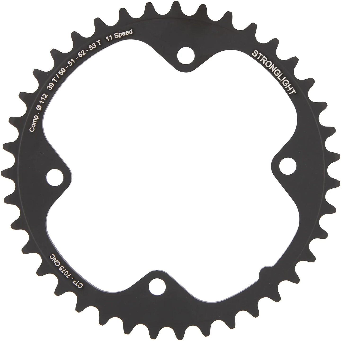 Stronglight Chain Ring Stronl. CT2 39T Inner Cer.-tefl.coat.