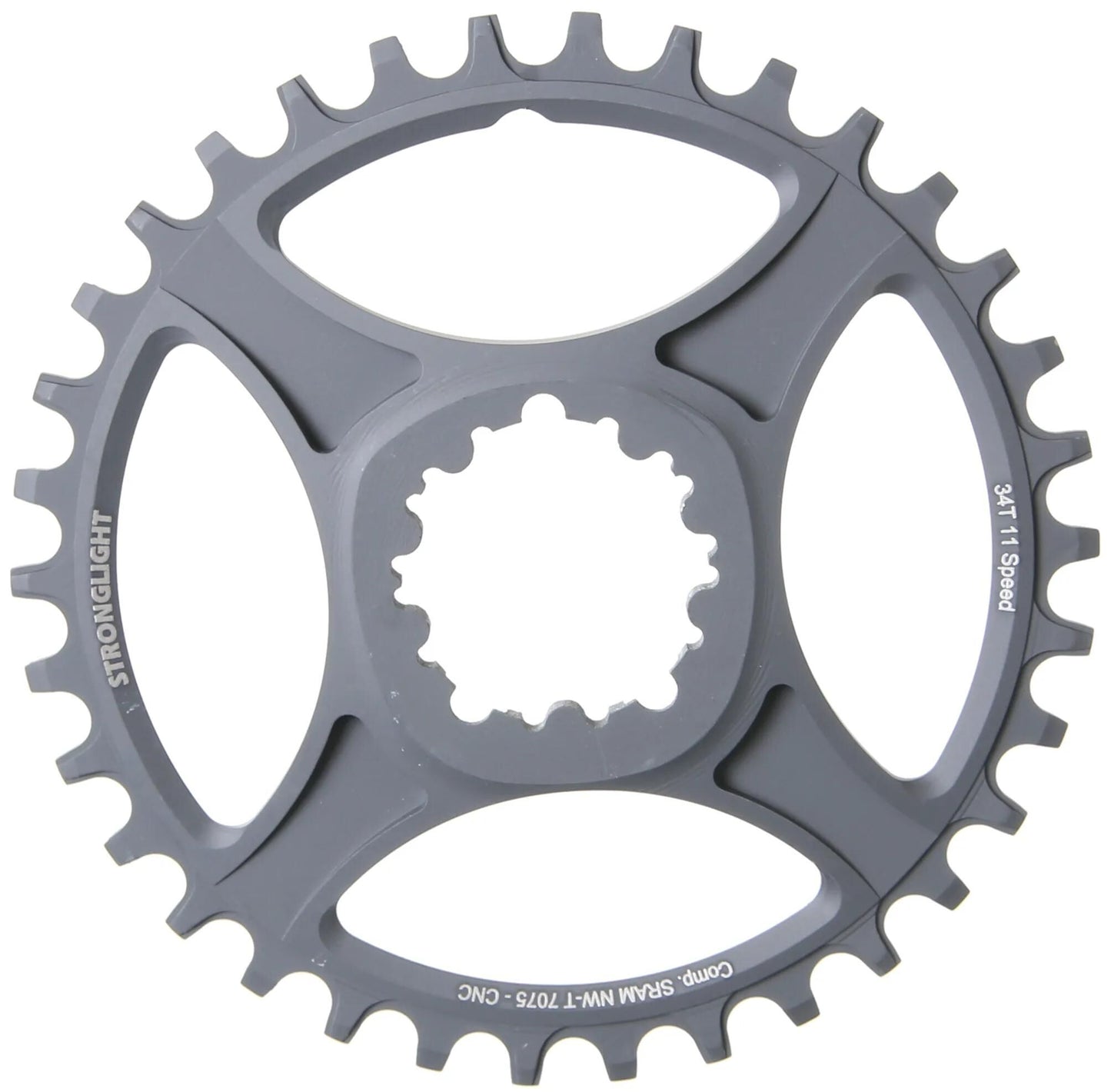 Stronglight -Kettenring Strongl.ht3 34t Inner Alu Black