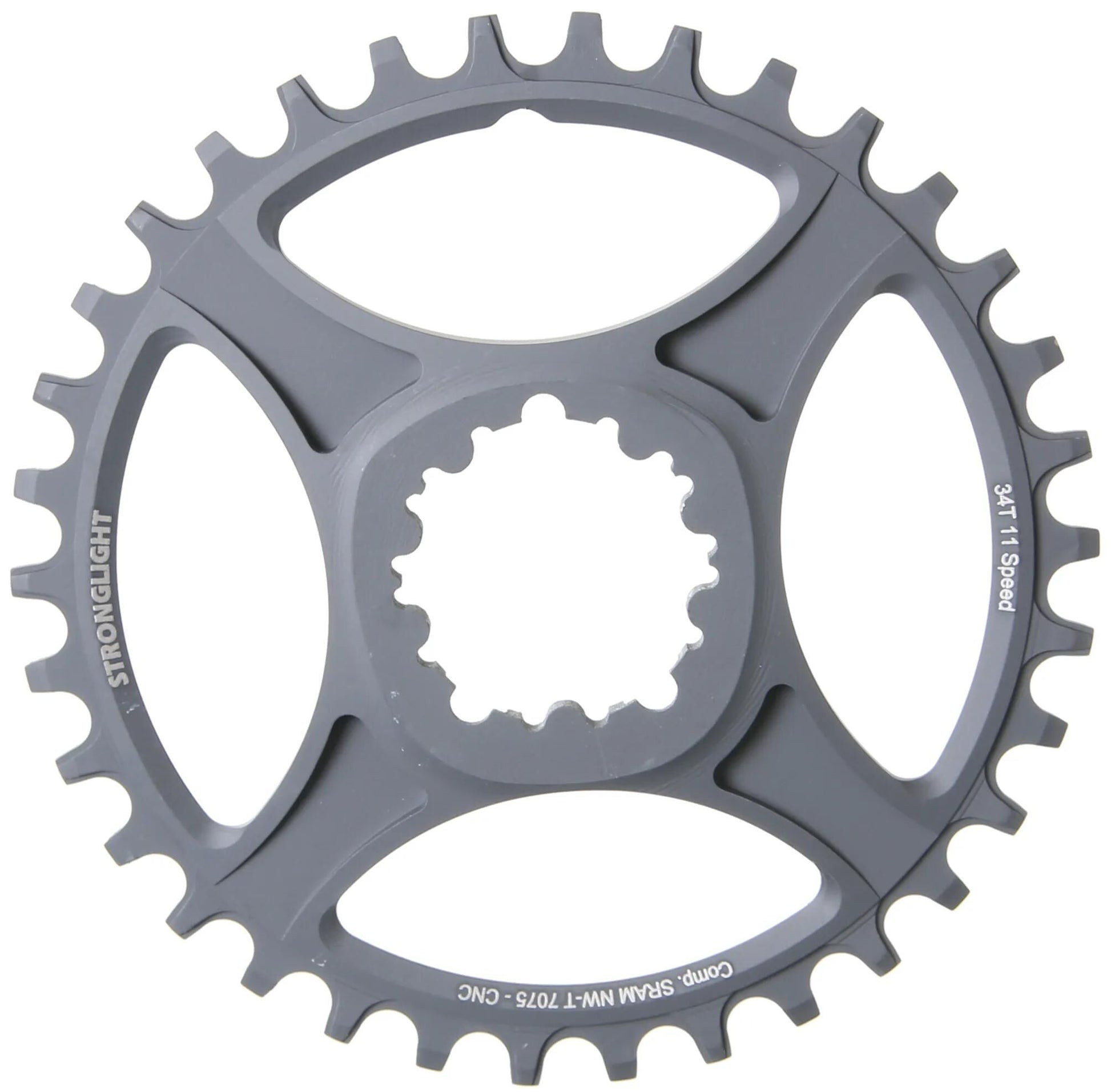 Stronglight -Kettenring Strongl.ht3 34t Inner Alu Black