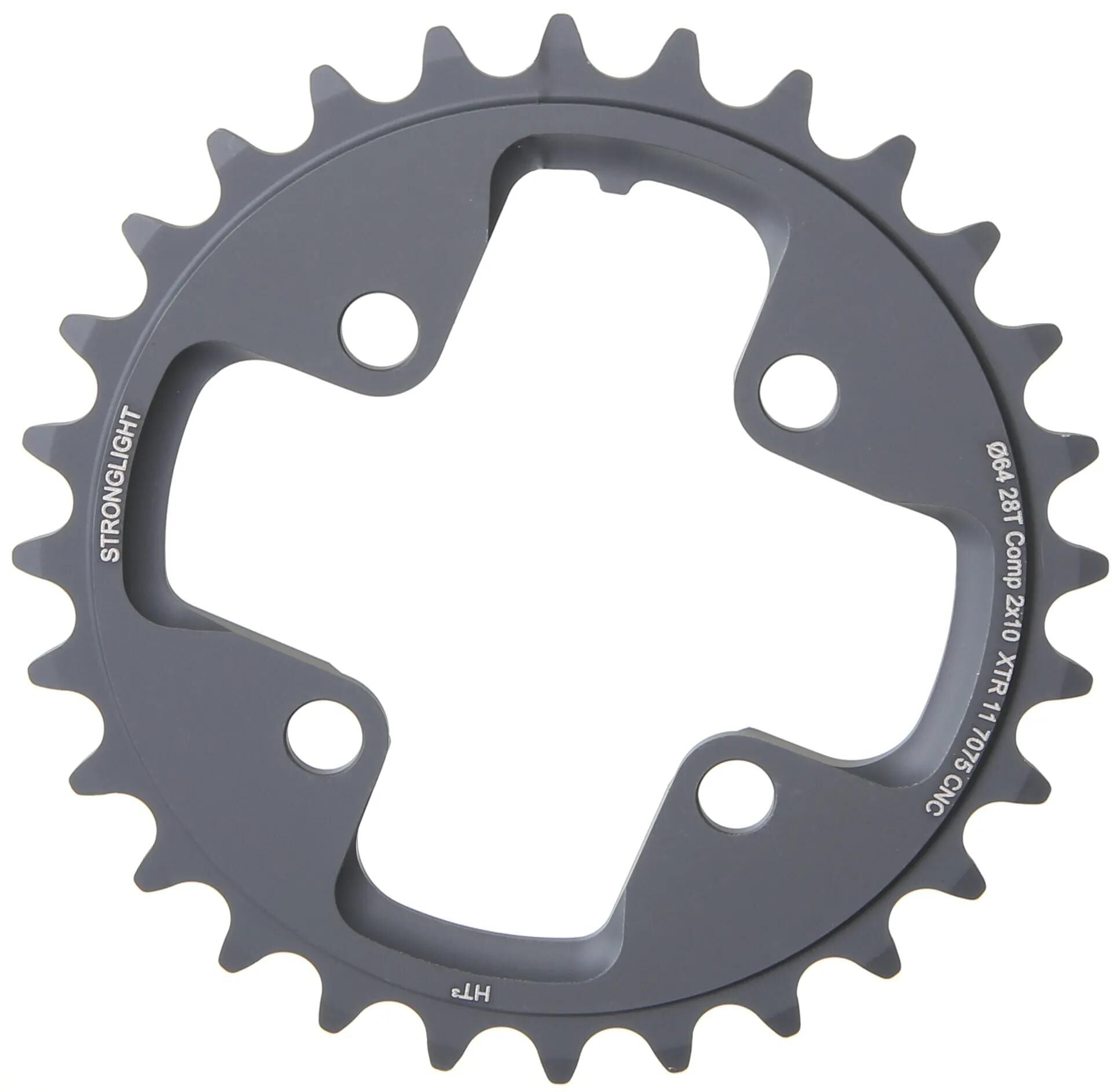 Stronglight Chain Ring Stronl. HT3 28T Inner Alu Black