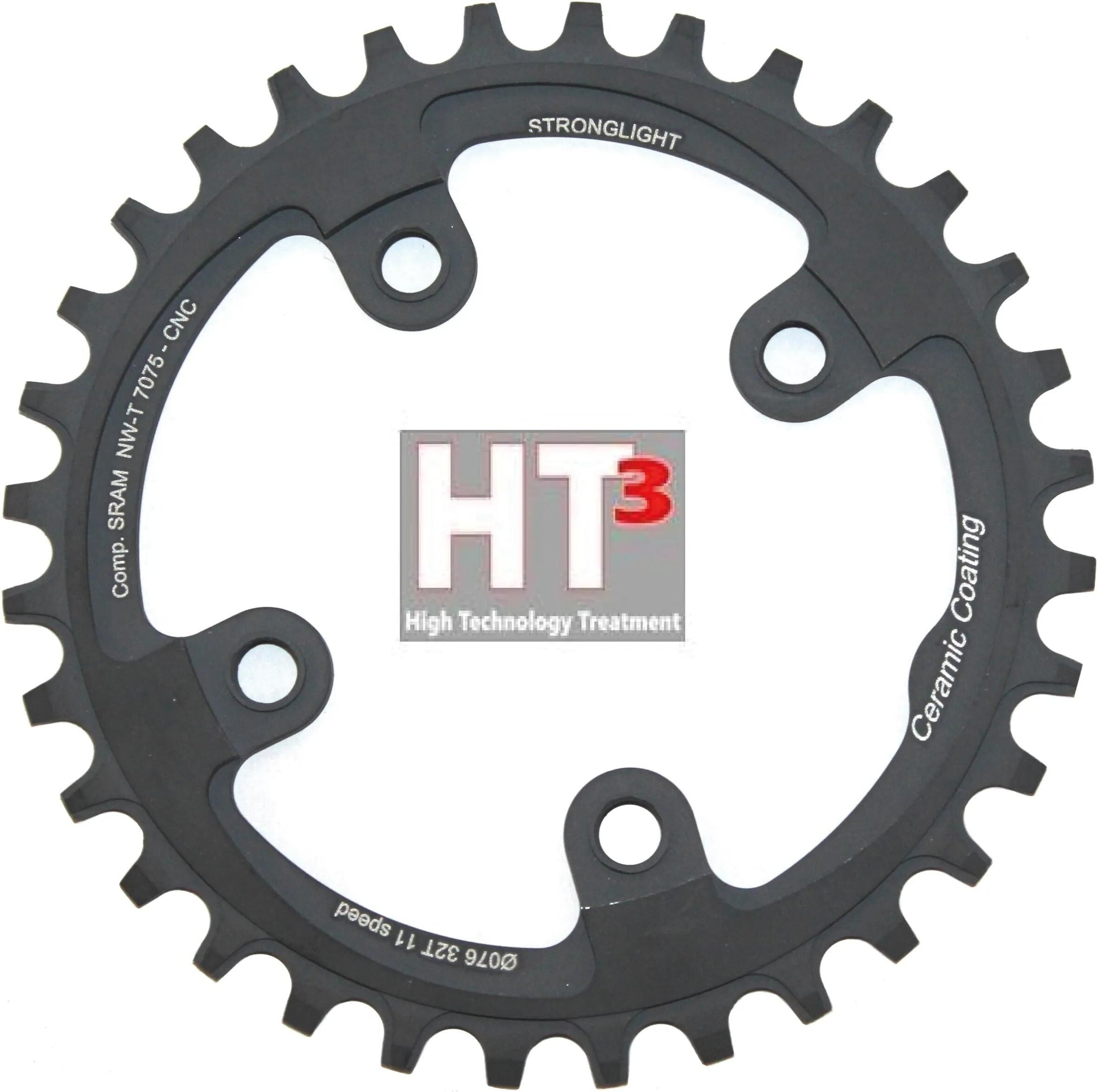 Stronglight Chain Ring Stronl. HT3 32T Inner Alu Black
