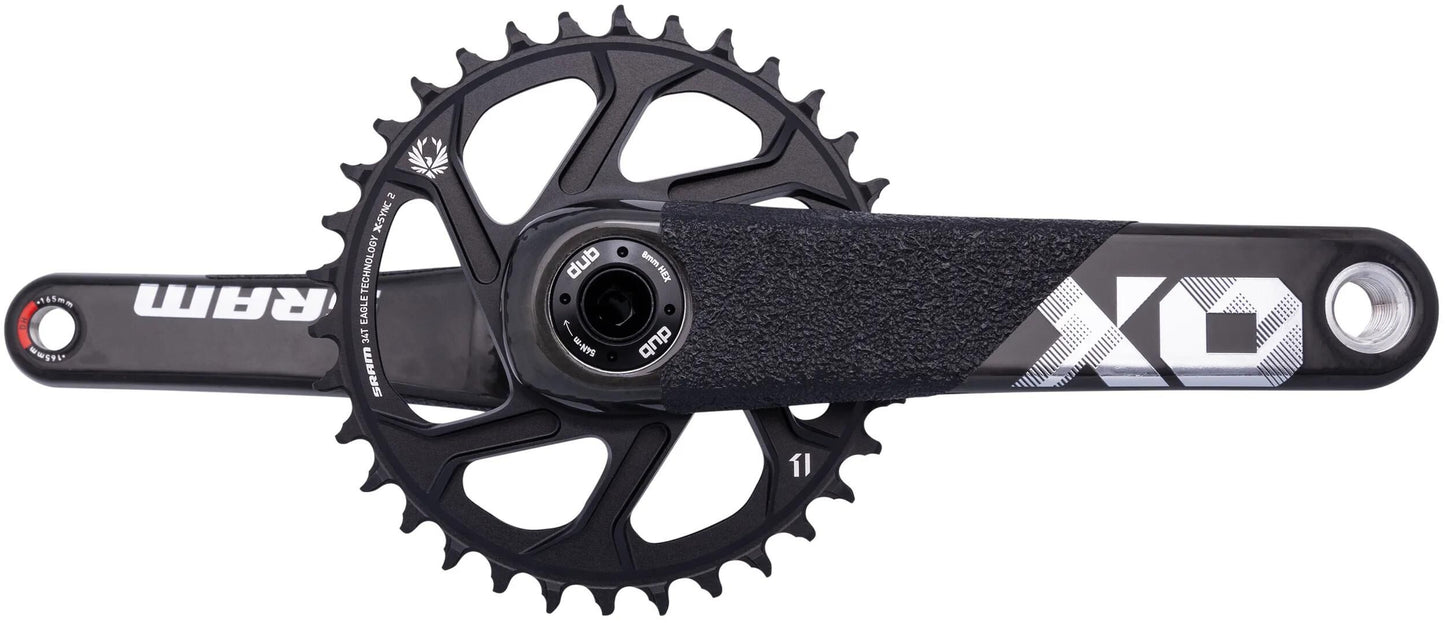 Sram cranket x01 dh dub 165mm schwarz