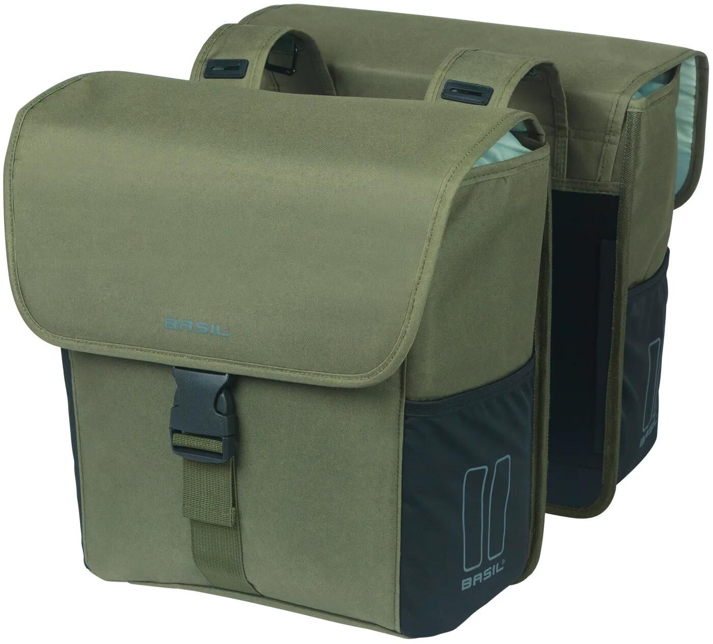 Basilikum Doppelfahrradbeutel 32 Liter 14 x 27 x 31 cm dunkelgrün