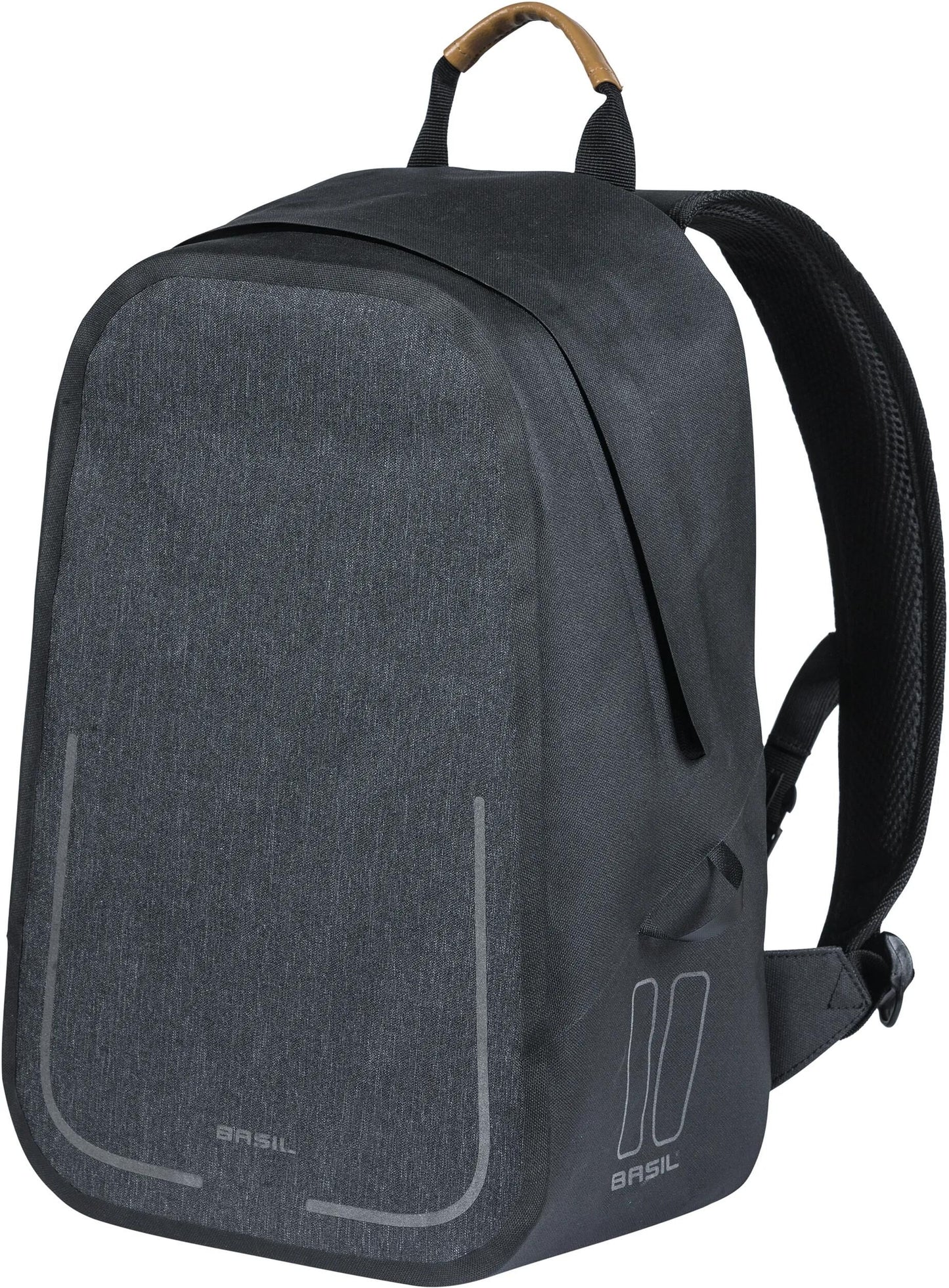 Basil Urban Dry Backpack - wasserdichter Fahrradrucksack - grau