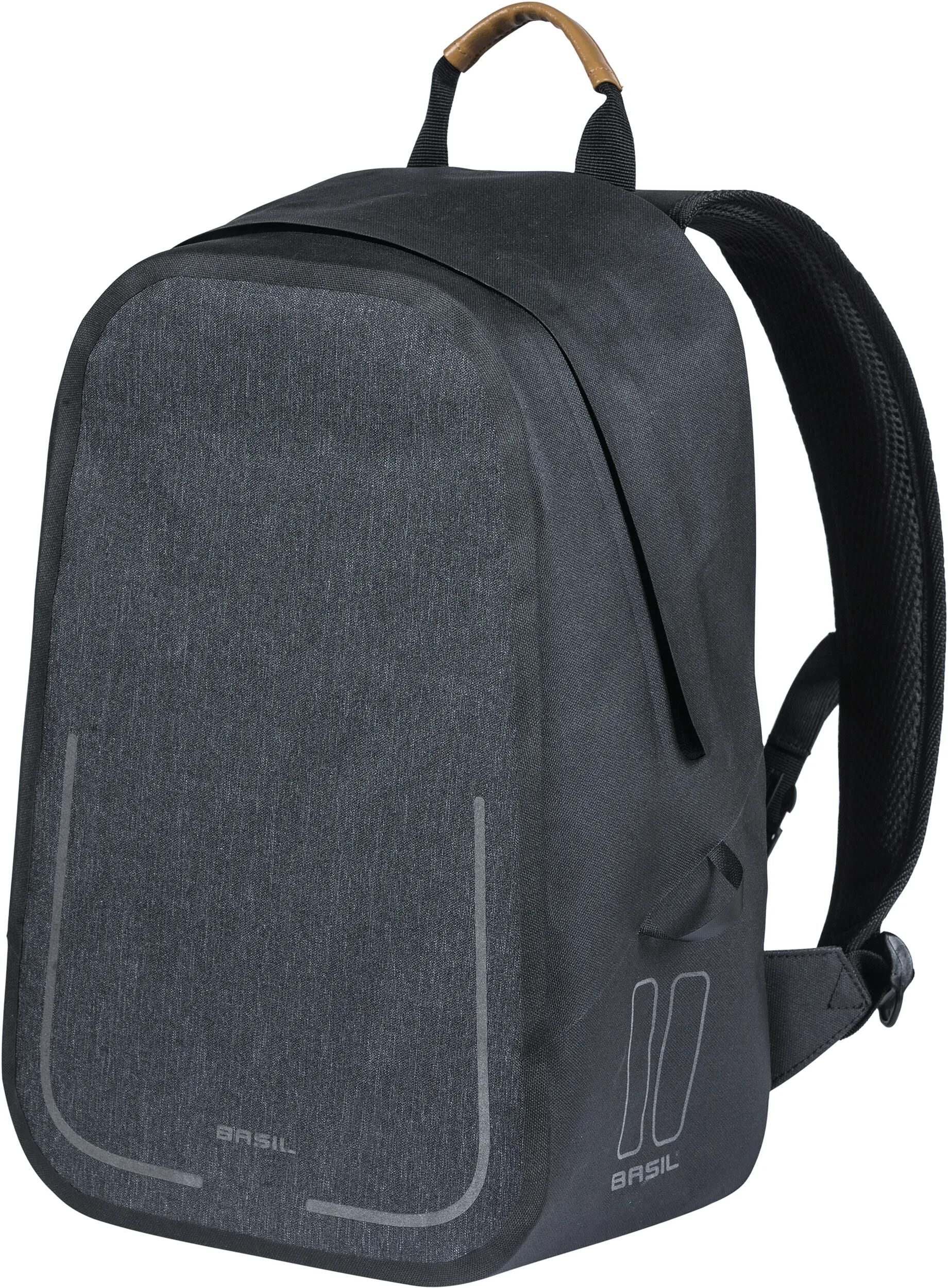 Basil Urban Dry Backpack - wasserdichter Fahrradrucksack - grau
