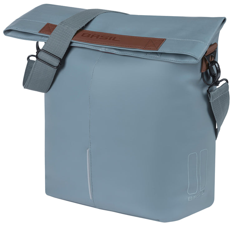 Basilikum City Bicycle Shopper Vegan Leder 14-16L Graphit Blau