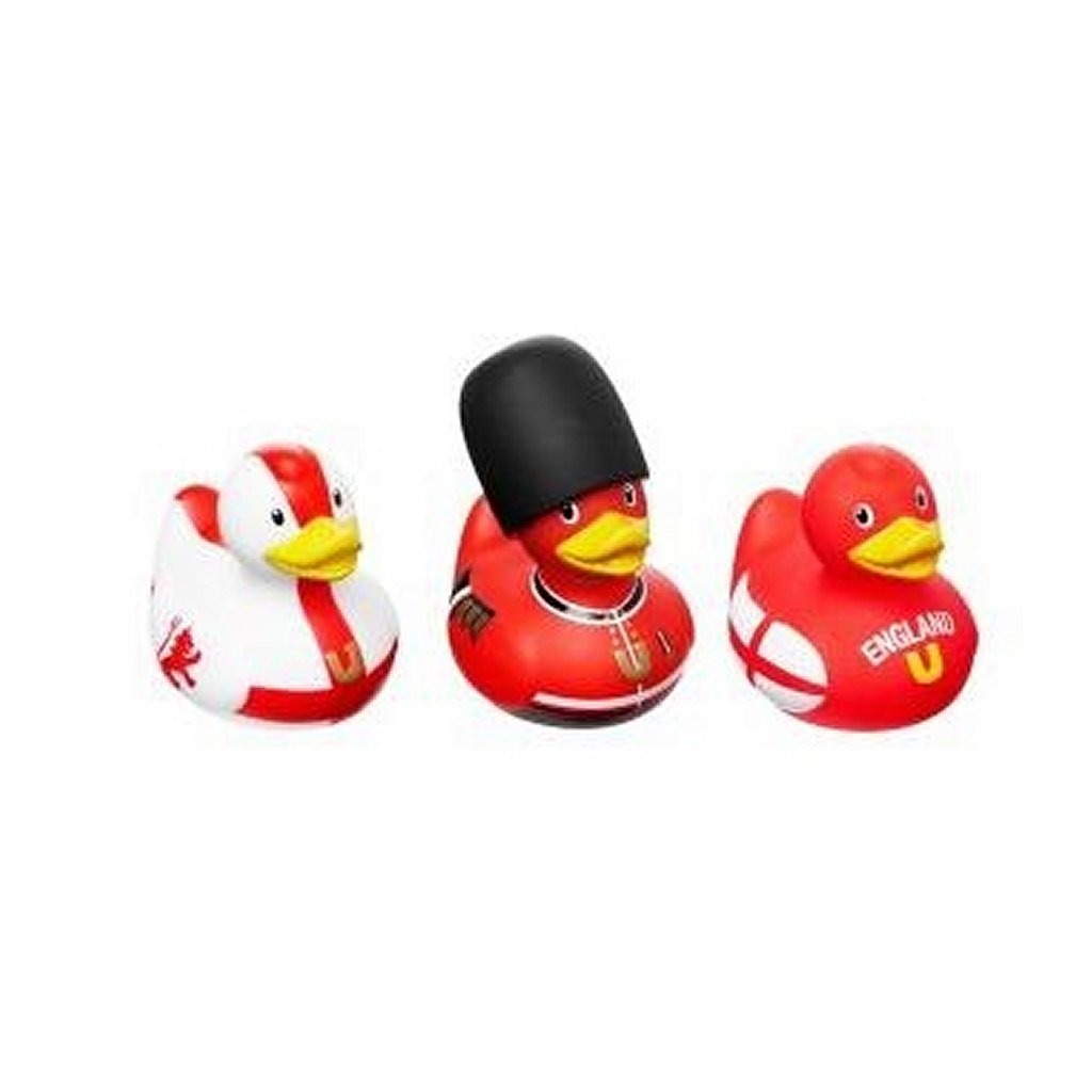 Einfach für Kinder einfach für Set von 3 Designer -Gummi Enten England