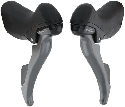 Shimano Verstellerhendel Set 2 x 8 Geschwindigkeit Claris ST-R2000 Grau Schwarz