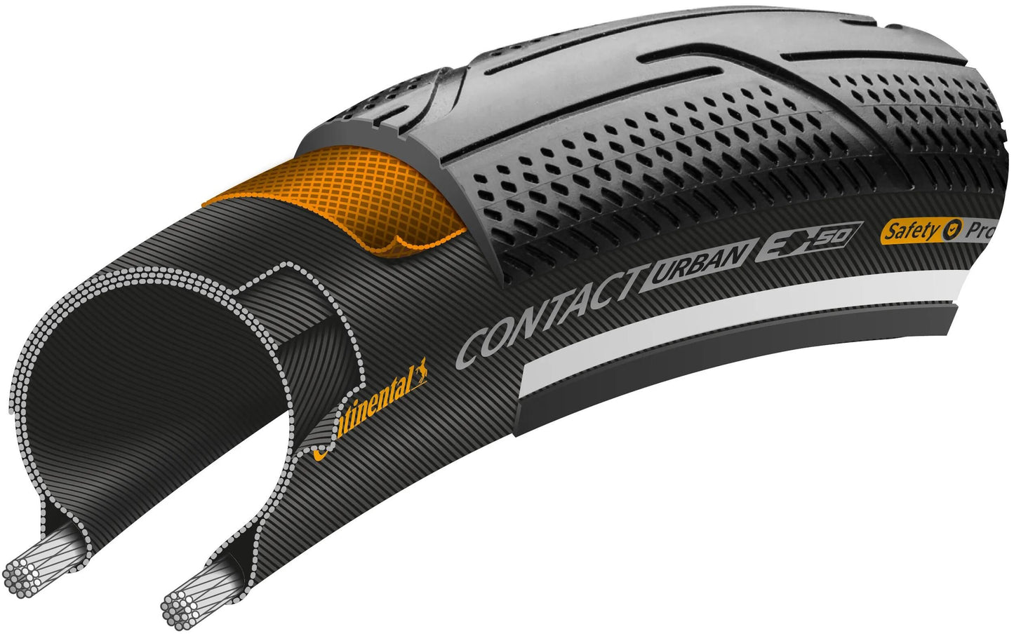 Continental Tire Conti Kontakt Urban 50-406 Schwarzer Reflex