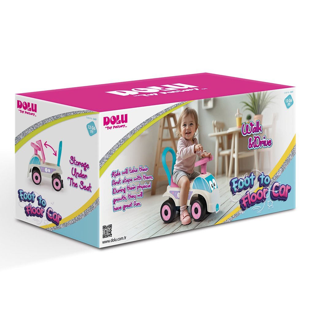 Dolu Walking Car Pink White