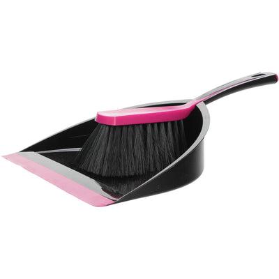 Sorbo Kehrmaschinen-Set groß schwarz rosa