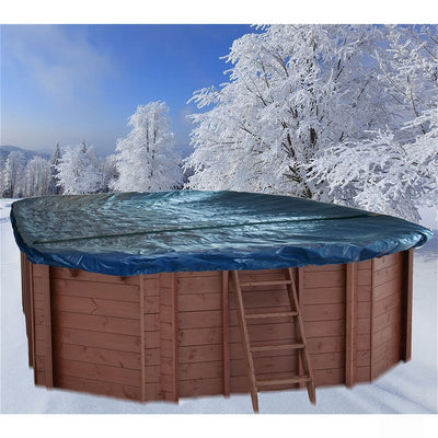 Interline-Winterabdeckung für Holzpool Oval 8-Corner 840 x 490 cm