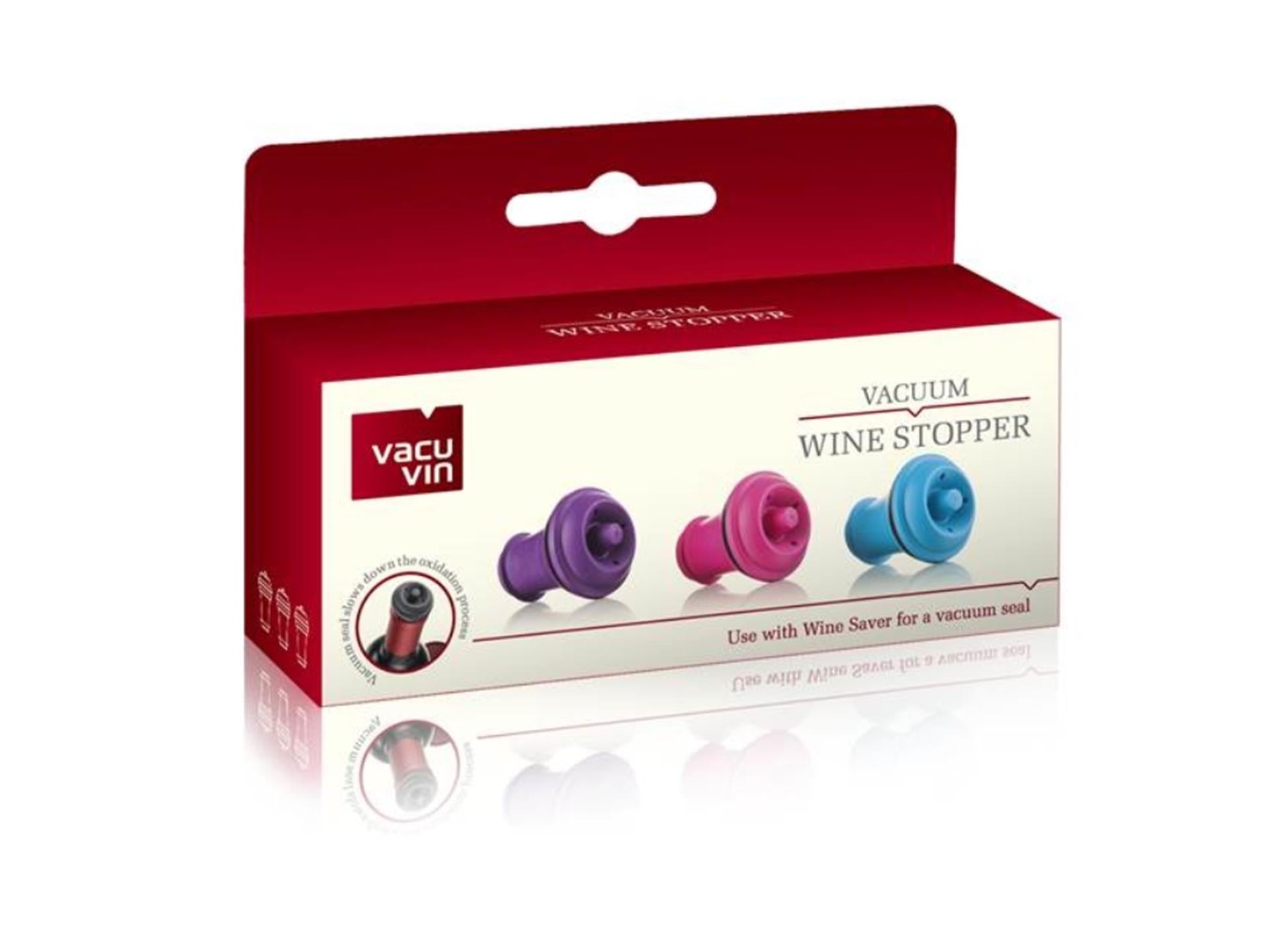 Vacu-Fin-Weinverschluss-Set, 3-teilig