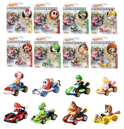 Mattel Hot Wheels Mario Kart Fahrzeuge Assorti