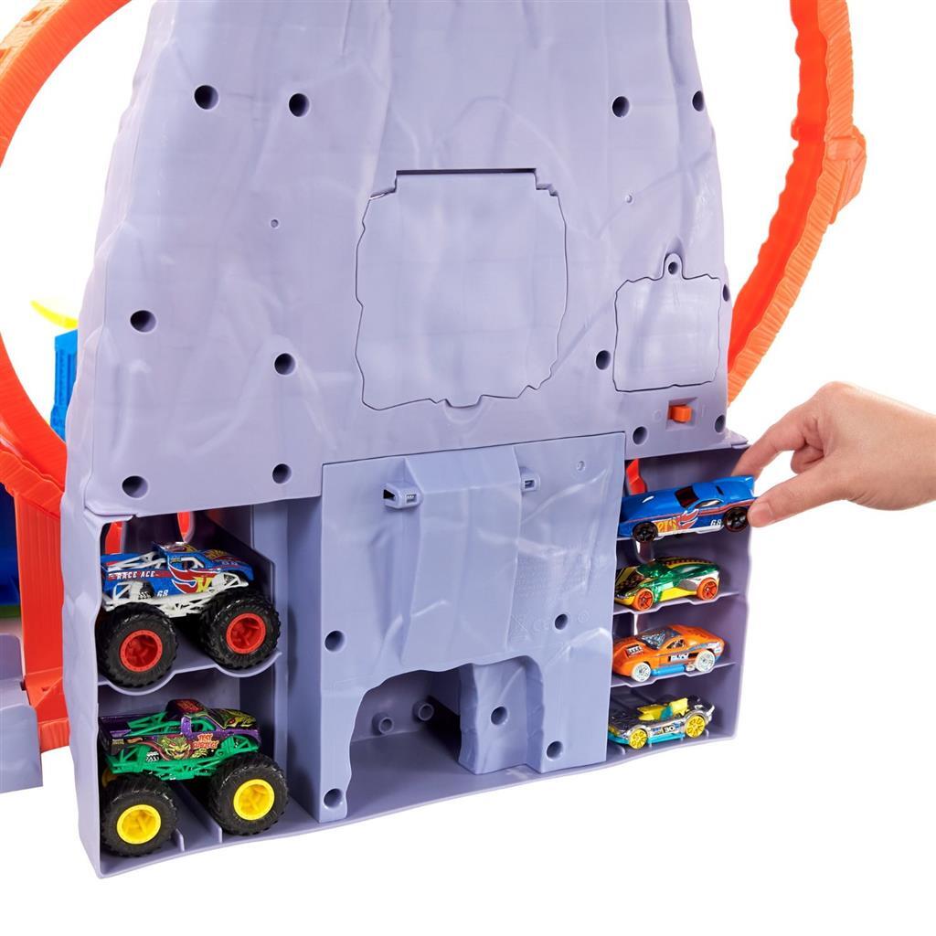 Heiße Räder Monster Trucks T-Rex Volcano Arena