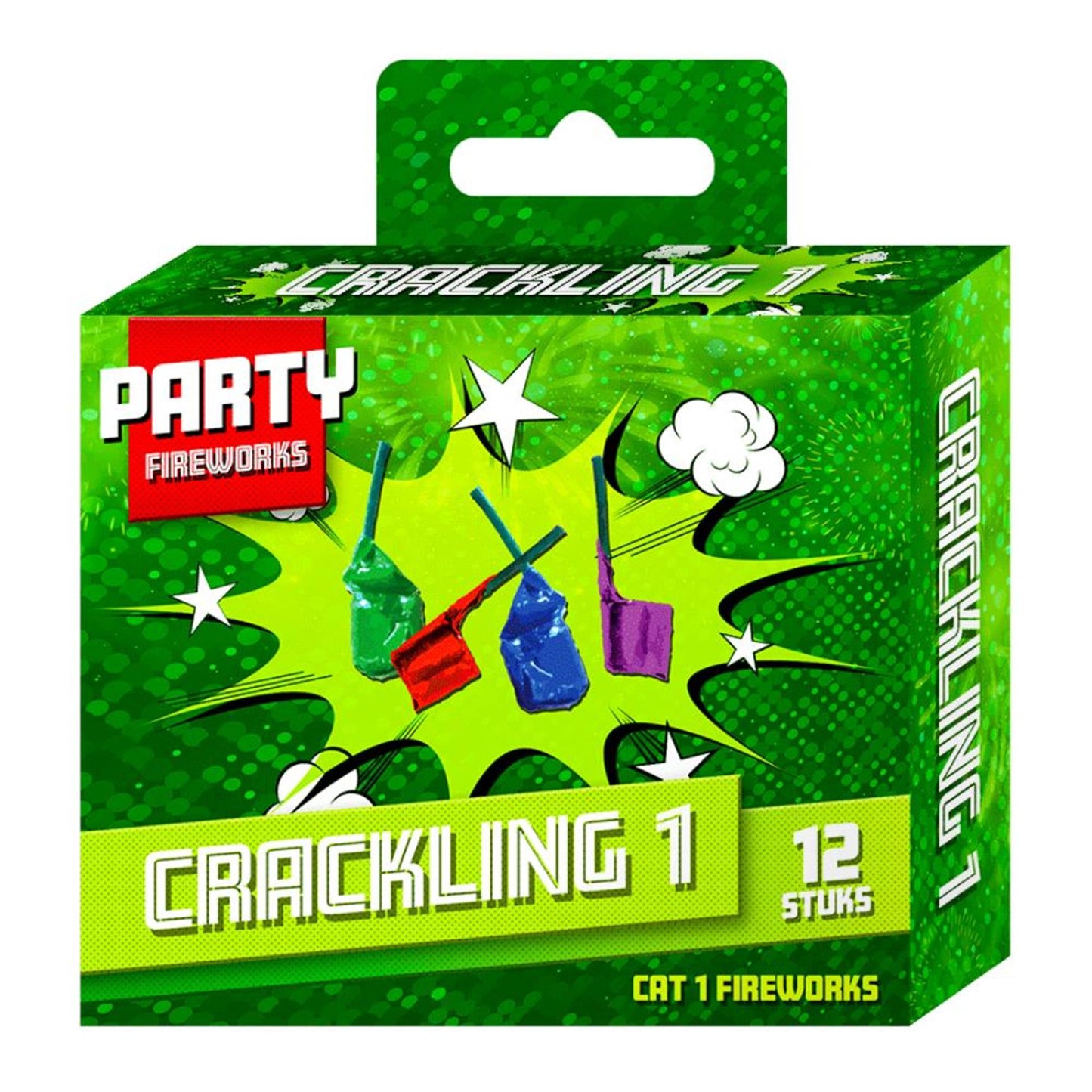 Partyfeuerwerk knistert