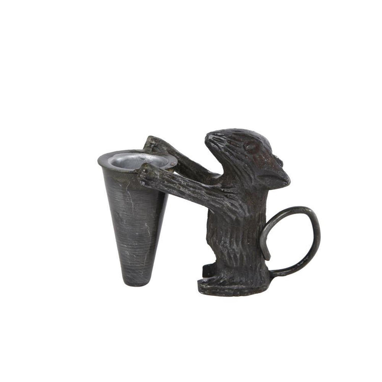 Kerzenständer Maus aus Metall 9,5x4,5x7cm