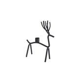 Cosydecor Kerzenständer Hirsch Metall 14x7x21cm - afbeelding 2