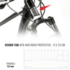 Fahrradrahmenschutzaufkleber-Set transparent