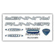 Fahrradrahmen Aufkleber Set Runner Blizzard blau
