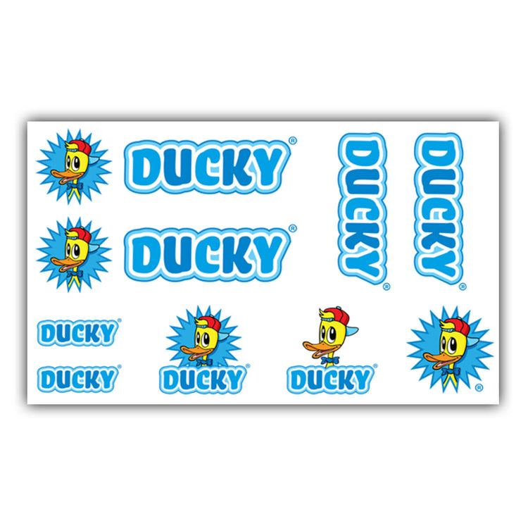 Fahrradrahmen Aufkleber Set Ducky blau