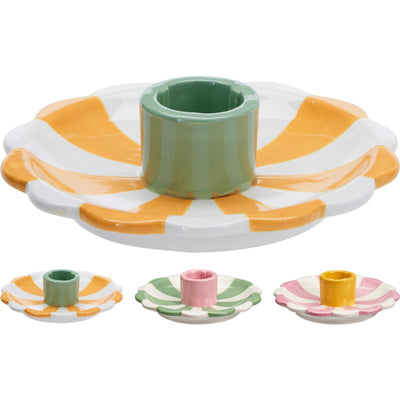 Home Styling Kerzenständer Streifen 12cm