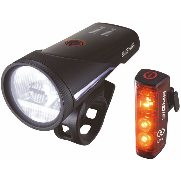 Beleuchtungsset Sigma Aura 100 USB -Scheinwerfer + Blaze Link Rücklicht