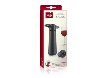 Vacu Vin Weinsparer schwarz mit 2 Kappen
