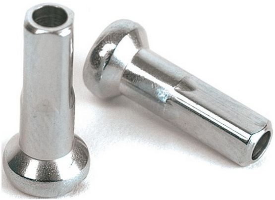 Alpina Spaak Nippel 14g 12,3 mm Ø5mm FG 2,3 Messing Nickel -plattiert pro 1000 plattiert
