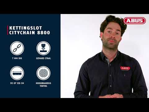 Abus CityChain 8800 95 rot - Fahrradkettenschloss