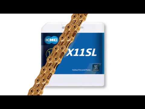 KMC Fahrradkette X11SL - 118 Links - Silber