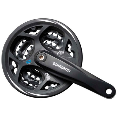 Shimano Kurbel 7 8 Geschwindigkeit Altus FC-CM311 48 38 28T mit Kettenkante schwarz