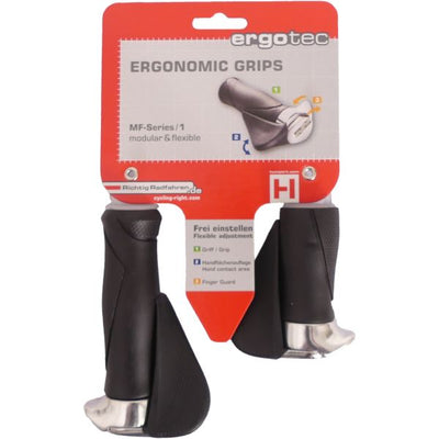 Fahrradgriff mit ergonomischem Griff, 130mm 87mm, Material Kraton, schwarz